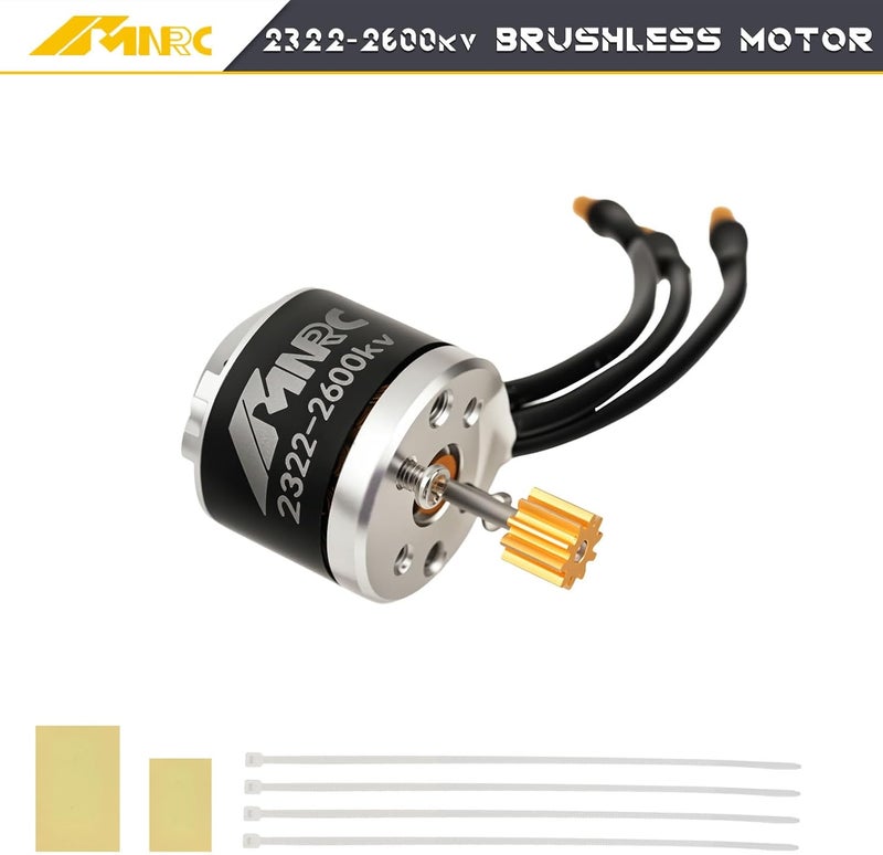 NMNRC Alloy Transmission & 2322 2600kv Brushless Motor & 45A Brushless ESC for MN82 MN99S MN168 MN78 Series Upgrades Part Red - Image 4